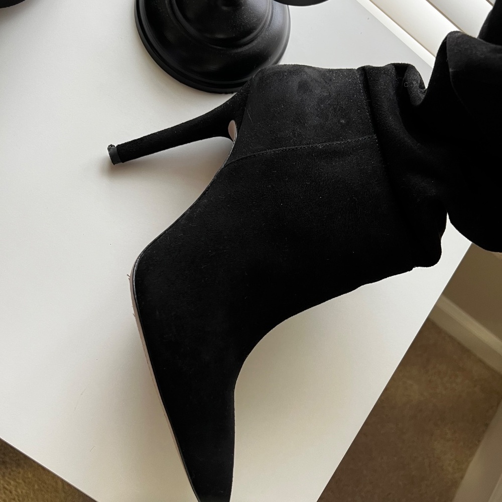 (USED) Jessica Simpson Saferra Suede Black Boot - Picture 16 of 16